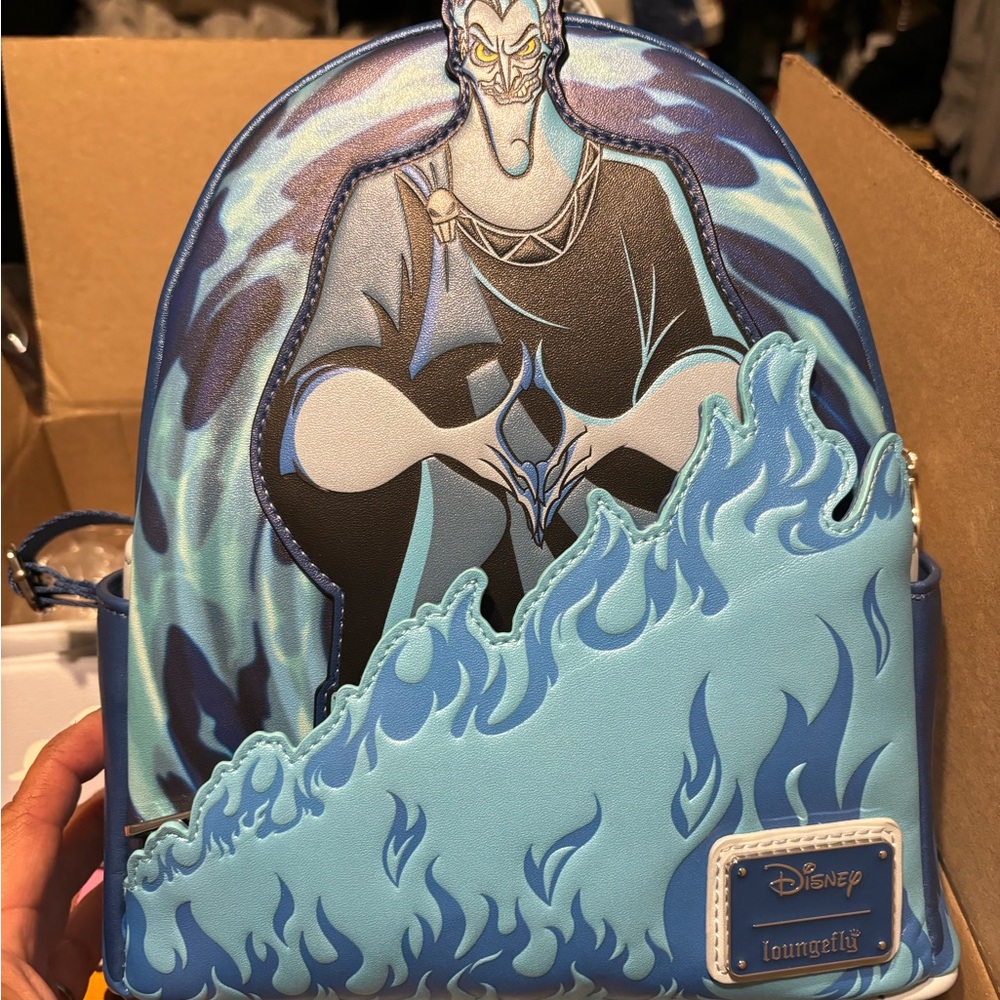 Loungefly Disney Blue and Black Hades Backpack